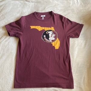 Unisex FSU shirt in a deep garnet color.